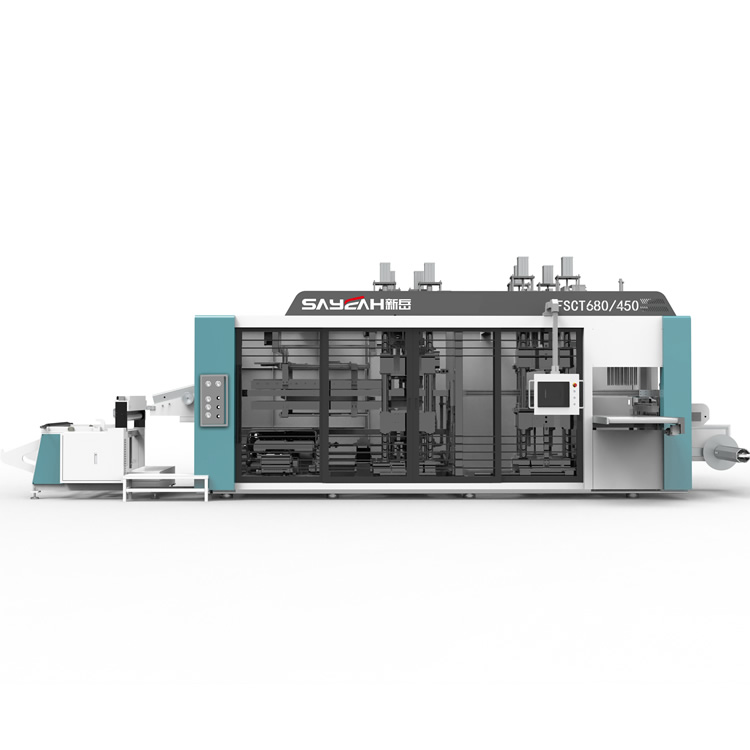 FSCT680/450 Plastic Box And Plate Making Machine Full Automatic Plastic Intelligence Multi-Station Thermoforming Machine